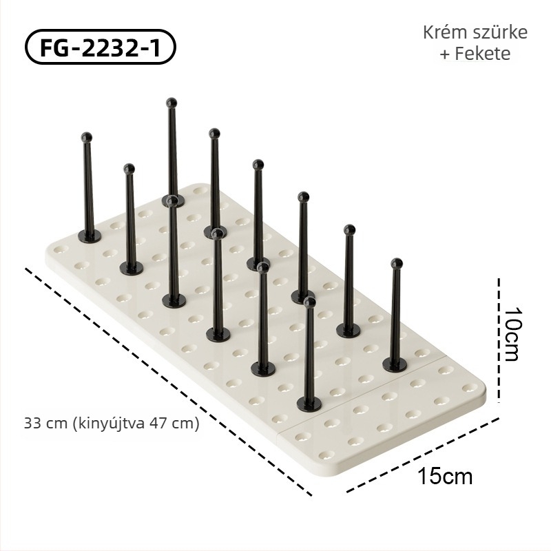 Jiaying Edényállvány perforált panellel, húzható kivitel, kód Fg-2231-1