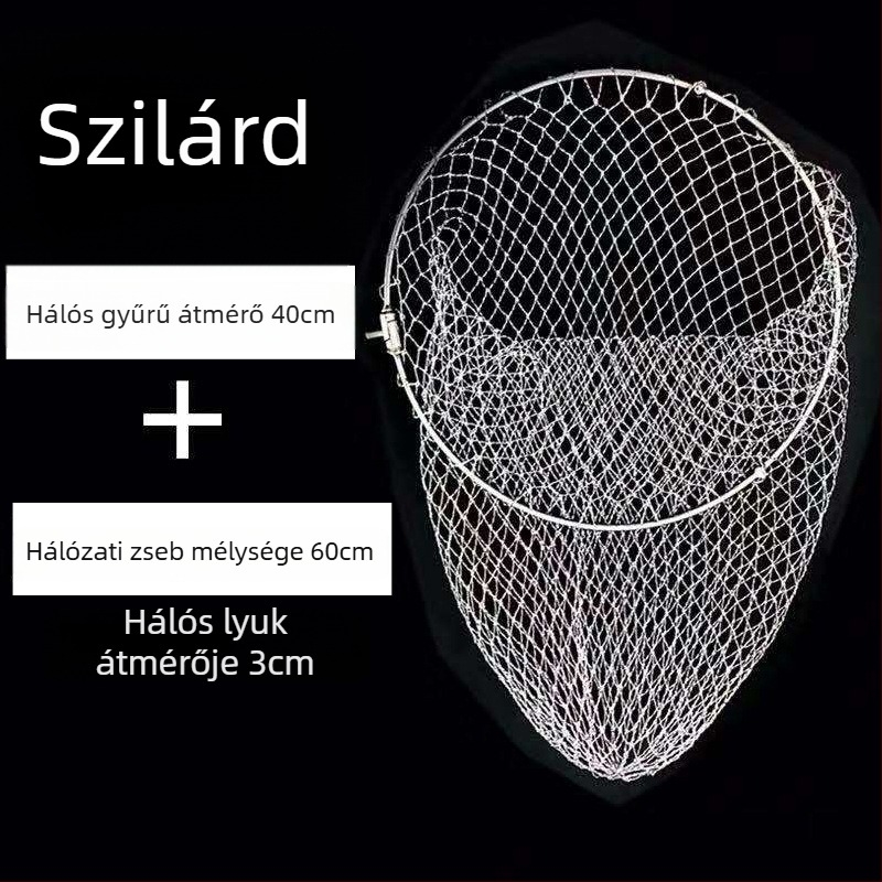 Összecsukható rozsdamentes acél hálófej nagy halakhoz