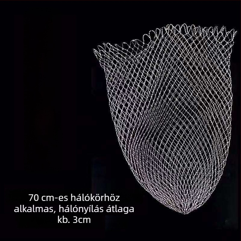 Összecsukható rozsdamentes acél hálófej nagy halakhoz