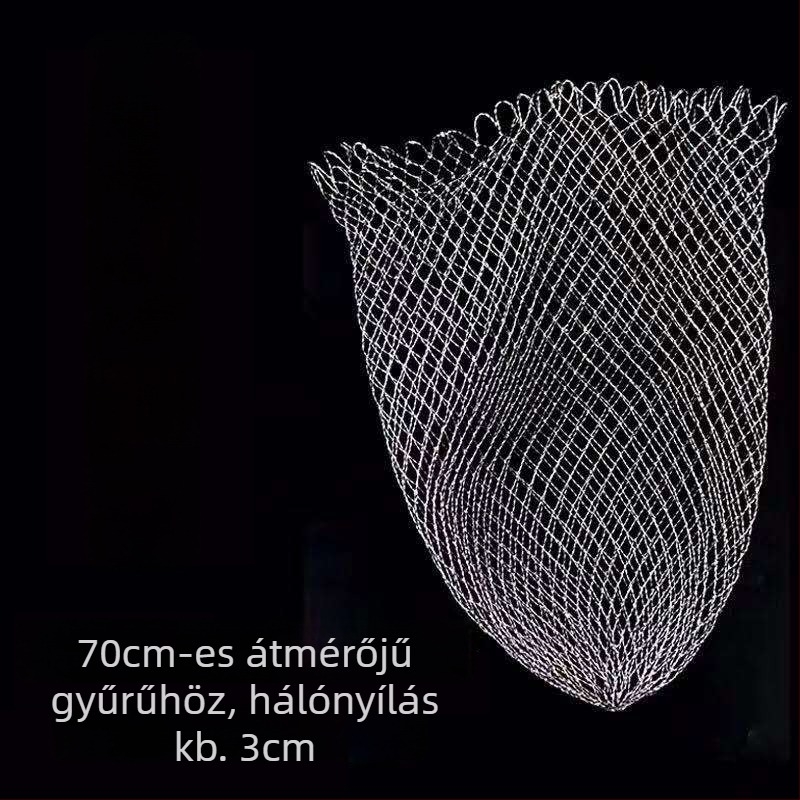 Összecsukható rozsdamentes acél hálófej nagy halakhoz