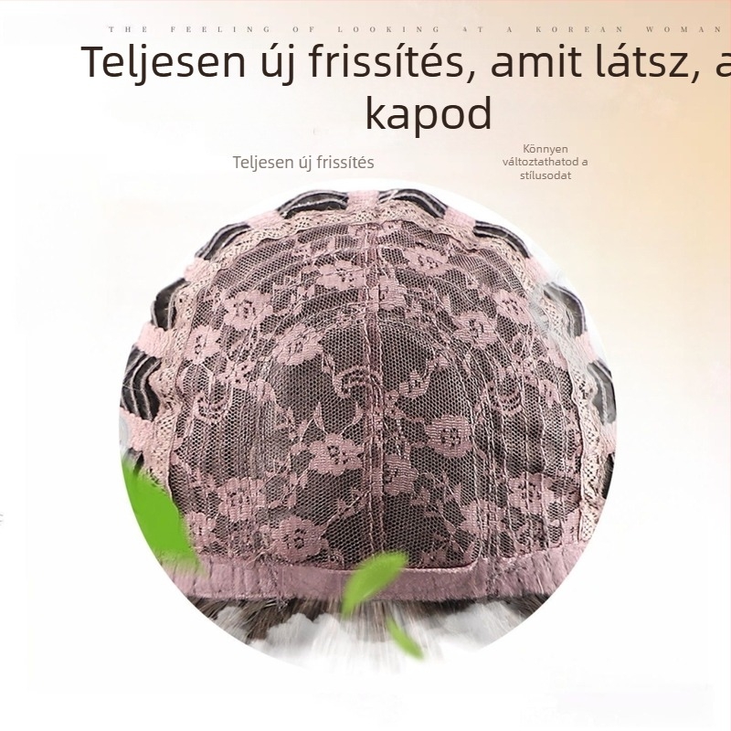 Koni női teljes fejparóka – hosszú göndör haj, élethű szálak, mindennapi viselet, magas koronával és nagy hullámokkal