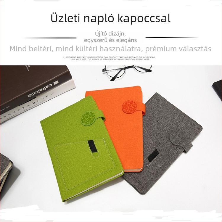 Aenuo notesz PU borítóval, ragasztott kötés, Daolin papír, 100 gsm, 100 oldal