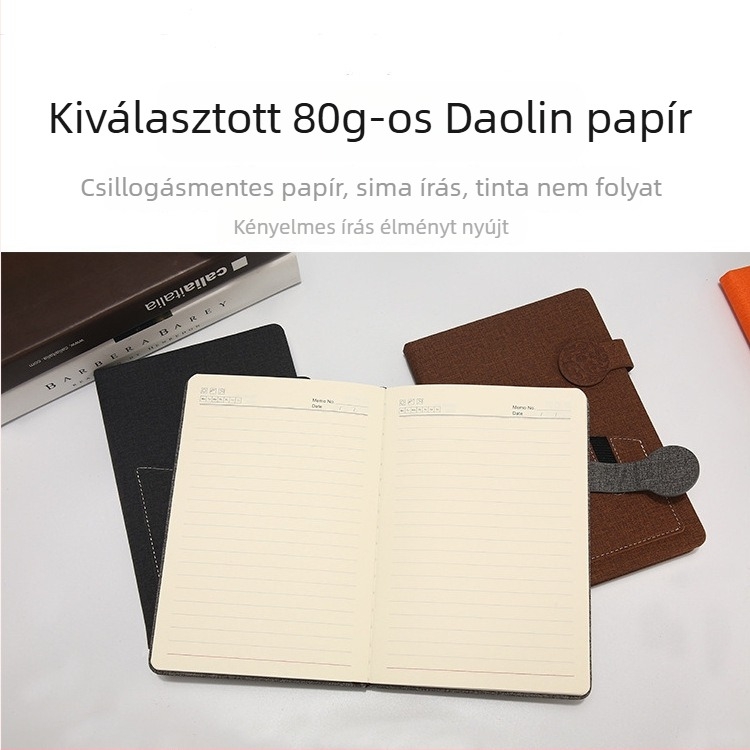 Aenuo notesz PU borítóval, ragasztott kötés, Daolin papír, 100 gsm, 100 oldal