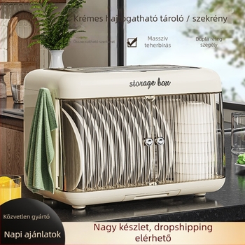 Tálcaszárító TT-1658 — műanyag, padlón álló edény-tároló, Modern minimalista stílus, Rui Jian márka