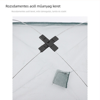 Mengda Nyitott Összecsukható Háló Garnéla Fogásához