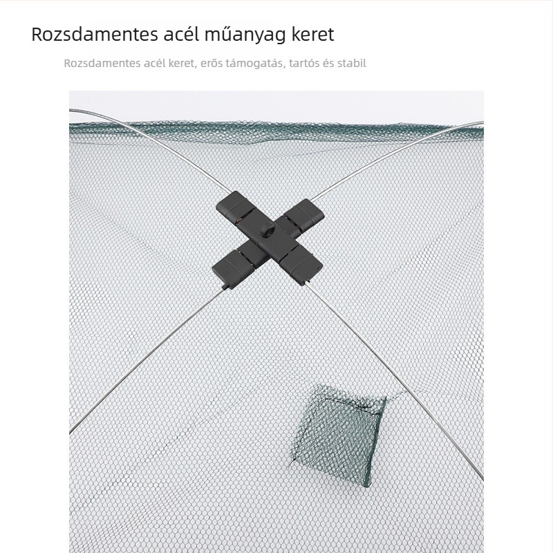 Mengda Nyitott Összecsukható Háló Garnéla Fogásához