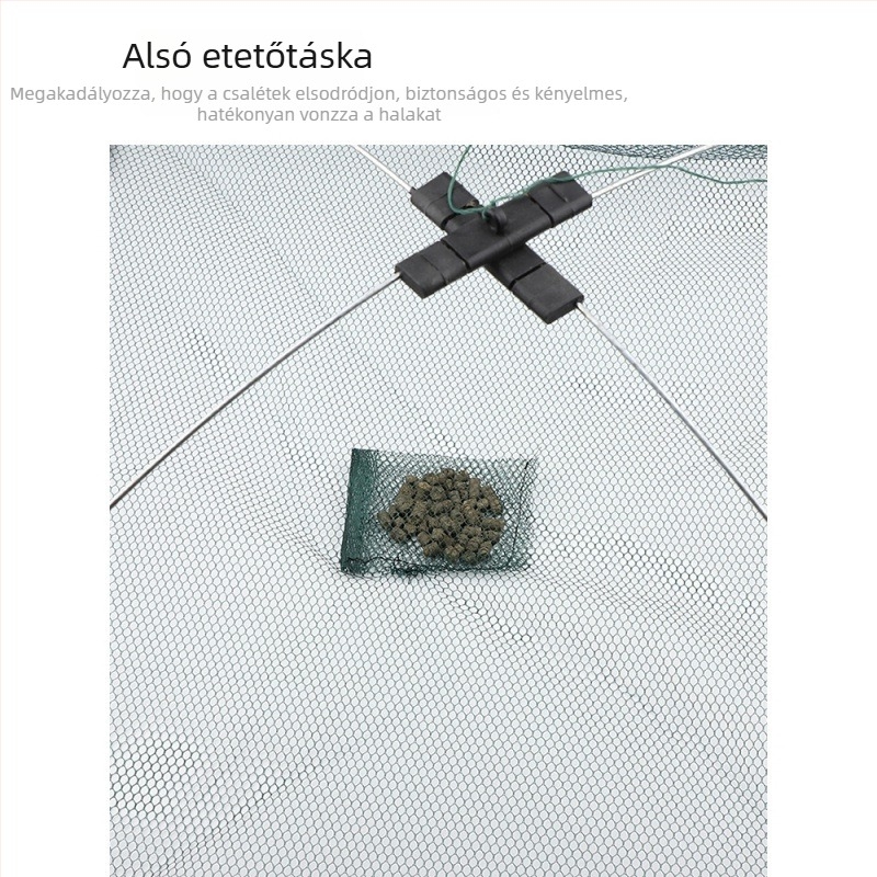 Mengda Nyitott Összecsukható Háló Garnéla Fogásához