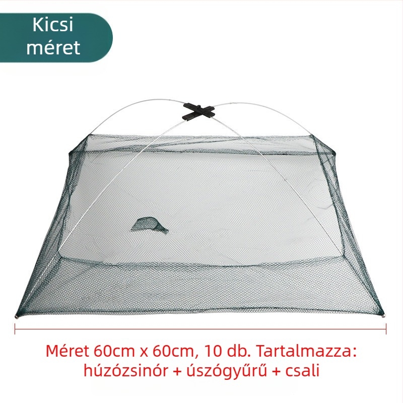Mengda Nyitott Összecsukható Háló Garnéla Fogásához