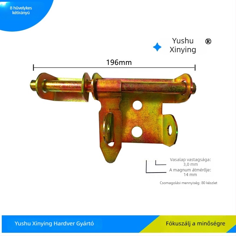 Butterfly latch, vas ajtócsap vastagodott és megerősített modell