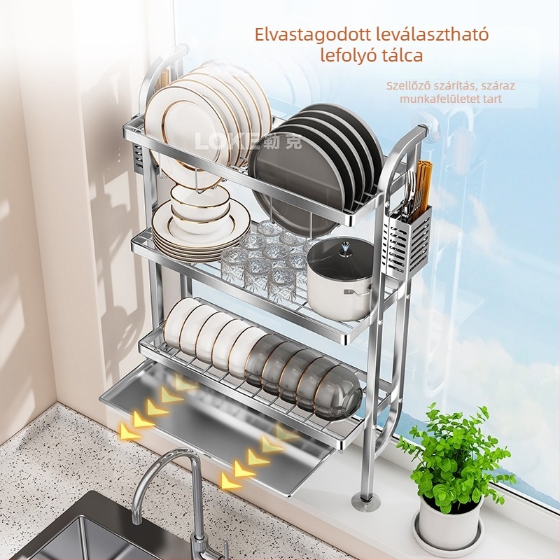 Rozsdamentes acél edényállvány, ultra-szűk, falra szerelhető, Xianhui márka, modern minimalista stílus