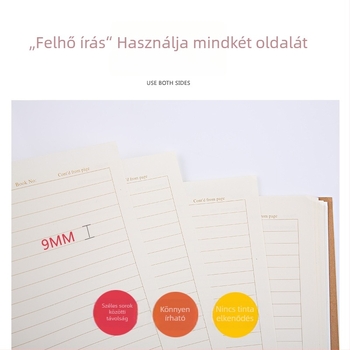 Kémiai laboratóriumi beszámoló notesz, drótos kötés, Kraft borító, Forest papír 80 g