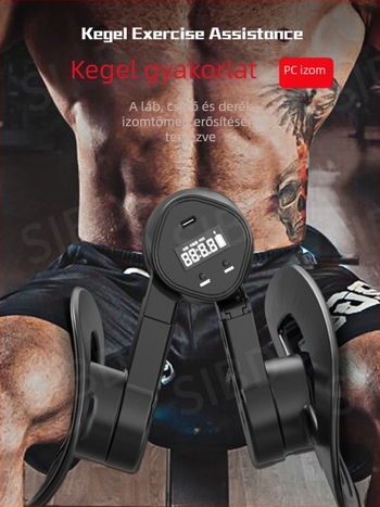 Férfiaknak Kegel edző és lábgyakorló készülék, medencefenék izmok edzése, belső combok formázása, otthoni használat