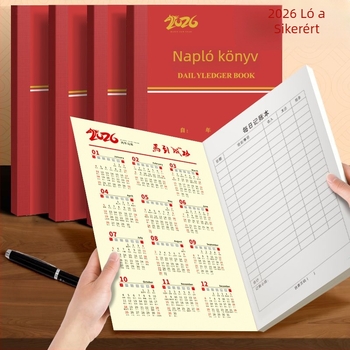 Bai shuo napi számviteli napló családi pénzügyeihez, drótos kötés, 70 g/m² papír, 50–100 oldal