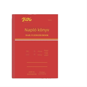 Bai shuo napi számviteli napló családi pénzügyeihez, drótos kötés, 70 g/m² papír, 50–100 oldal