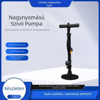 Kerékpár lábpumpa – hordozható, magas nyomású, levegőcsatlakozóval és manométerrel
