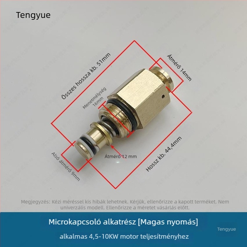 Magasnyomású autómosó pisztoly kapcsoló-összeállítás automata nyomás-szeleppel és mikroswitches dobozzal