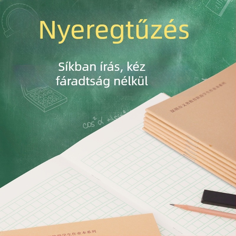 A5-ös méretű kínai írásgyakorlat füzet általános iskolásoknak kraft papír borítóval