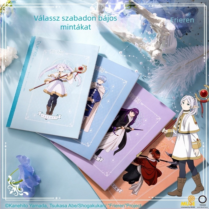 FLL202 Buried Fulilian közös márkájú notesz — spirálkötés, 40 oldal, 75 g/m² nyers fa pulp papír, japán-koreai stílus, karikatúra mintával
