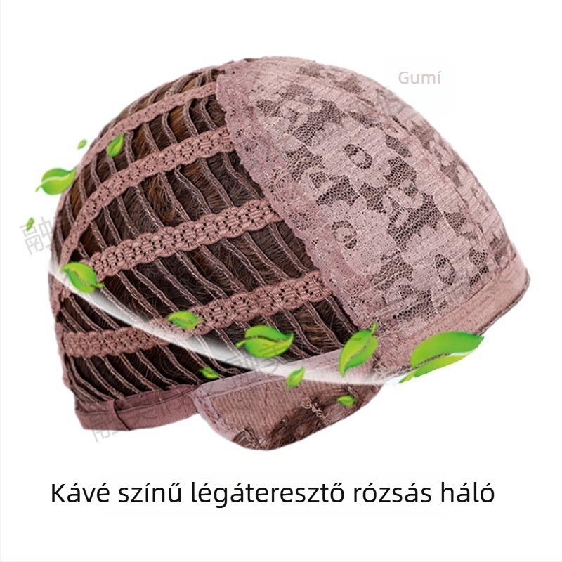 Rövid, egyenes paróka hosszú frufival, hőálló rostokból, modell wig-3723, festhető.