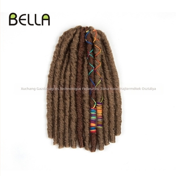 Crochet Locs paróka, japán selyem, alacsony hőmérsékletű lángállóság, mechanikus feldolgozás, nem alkalmas forró festésre