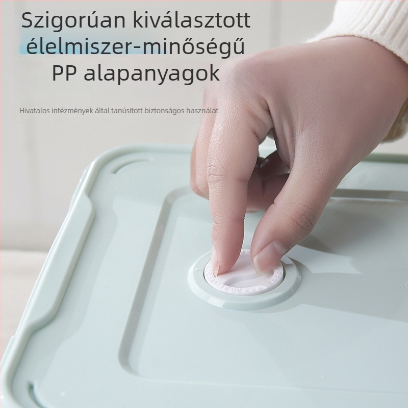 Dumplings tároló doboz – élelmiszer-minőségű PP, zárható, fagyasztott tárolás dumplings és wontons számára, otthoni konyhában