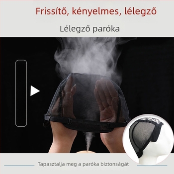 Rövid hajú paróka valódi emberi hajból középkorú és idősebb nőknek, mechanikus kivitelezésű, minden bőrtónussal és arcformával kompatibilis