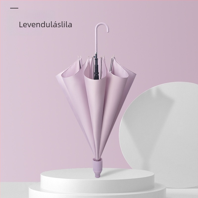 Hosszú nyeletű esernyő, 16 bordával, vízálló, automatikus nyitás, logónyomtatás lehetséges