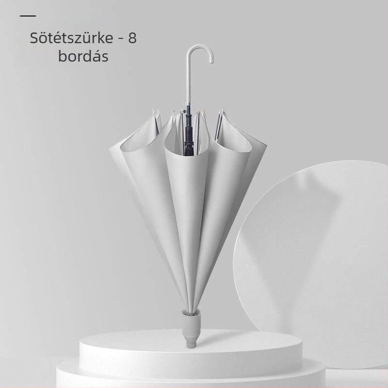 Hosszú nyeletű esernyő, 16 bordával, vízálló, automatikus nyitás, logónyomtatás lehetséges