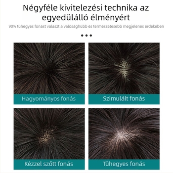 Rövid valódi hajból készült paróka nőknek, teljes fejfedés középkorú és idősebb hölgyeknek, kemoterápia okozta hajhullásra