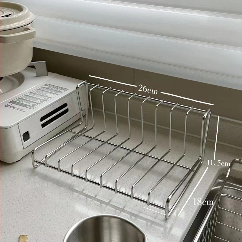 Szárítóállvány edényekhez – 304 rozsdamentes acél, modern minimalist konyhai tároló