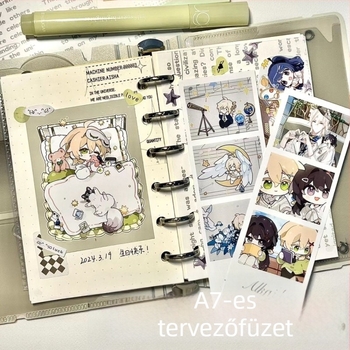 A7-es hordozható lazán fűzött notesz, zsebméretű munkanapló, elegáns stílus