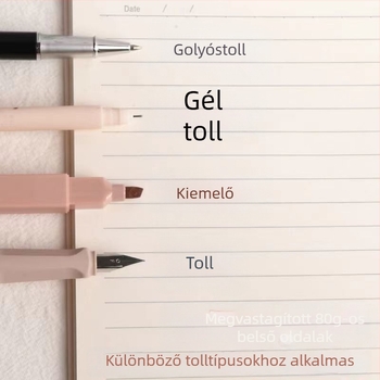 B5-ös méretű spirálfüzet, vastagított, egyszerű és elegáns közép- és gimnáziumi diákoknak