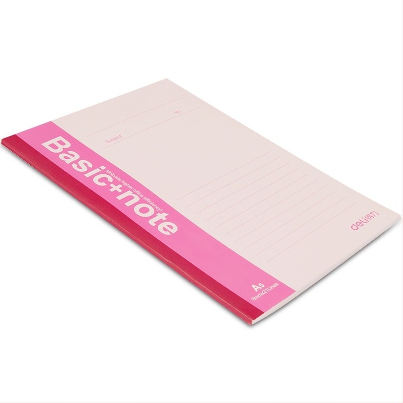 Notesz papíralapú borítóval, ragasztott kötés, dupla offset papír, 60 g/m², 100–200 oldal