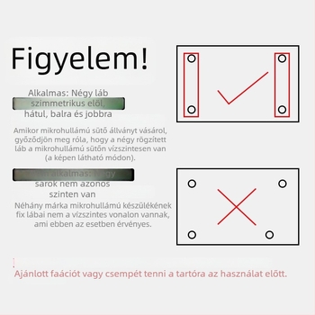 Mikrohullámú sütő falra szerelhető állvány összecsukható tartóval, kétszintes tárolás, fémötvözet konstrukció, teleszkópos
