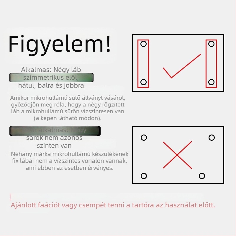 Mikrohullámú sütő falra szerelhető állvány összecsukható tartóval, kétszintes tárolás, fémötvözet konstrukció, teleszkópos
