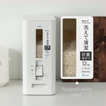 Rizsszároló doboz – nedvesség- és rovarálló, PS műanyag, 10 L vagy nagyobb kapacitás, márka avsel, japán stílus