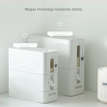Rizsszároló doboz – nedvesség- és rovarálló, PS műanyag, 10 L vagy nagyobb kapacitás, márka avsel, japán stílus