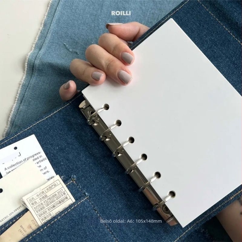 Denim Binder jegyzetfüzet – Dowling papír, több mint 100 oldal, kötés Binder, friss és egyszerű stílus