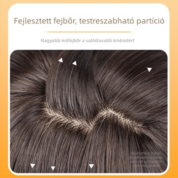 Rövid, egyenes paróka, hőálló szintetikus rostból, MGA-414, formaváltó dizájn