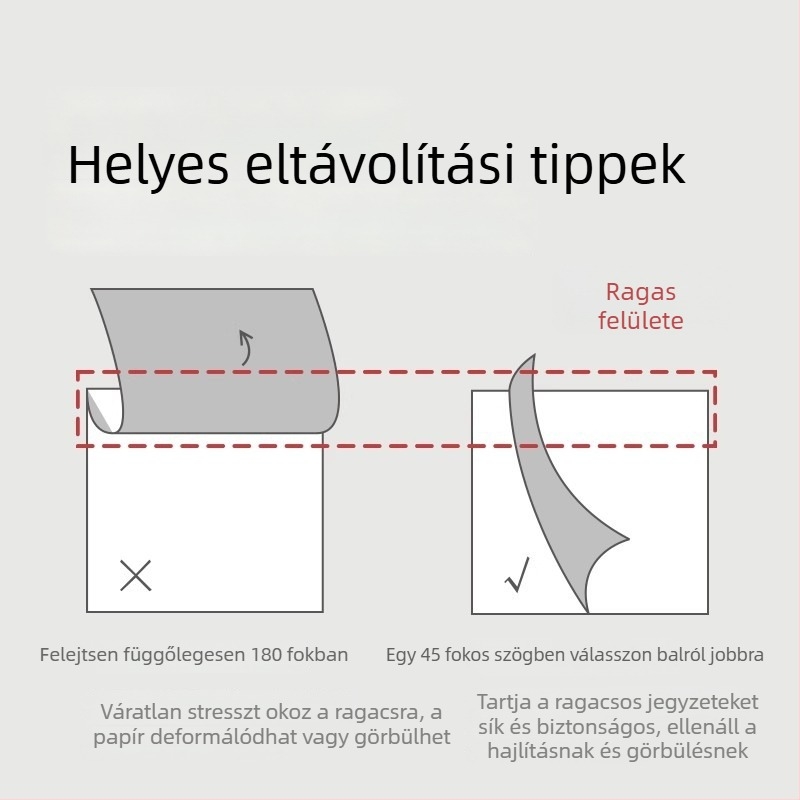 Jelzőcímke NS325 ragasztós jegyzetek, Deli márka, gradiens dizájn, önragadó