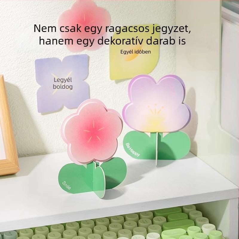 Jelzőcímke NS325 ragasztós jegyzetek, Deli márka, gradiens dizájn, önragadó