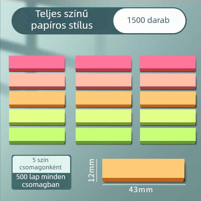 Deli Post-it címke matrica – aranyos Instagram-stílus, friss dizájn, 100 oldal, borító BOPP és belső oldal BOPP