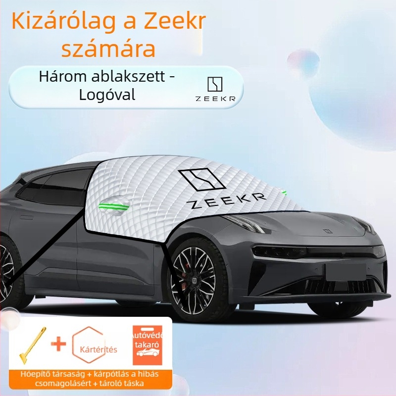 Autó első szélvédő takaró – alumíniumfóliából, vastagított dizájn, egyszínű, univerzális illeszkedés