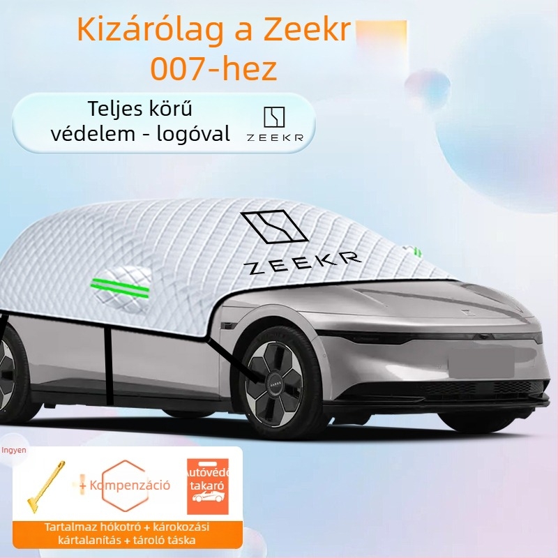 Autó első szélvédő takaró – alumíniumfóliából, vastagított dizájn, egyszínű, univerzális illeszkedés