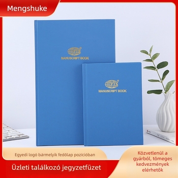 Üzleti notesz négyzetrácsos oldalakkal, jegyzetek a megbeszélésekről és napló