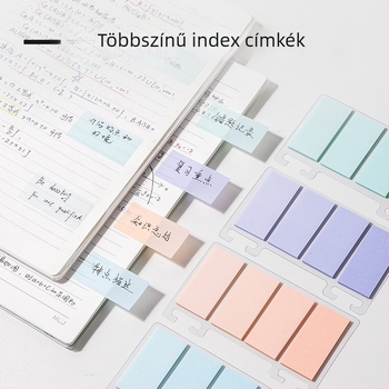 Deli BT470 Gradiensek jelölő címkék, 25 mm × 51 mm, 4 × 25 lap, filmtípusú írható, kevert színek