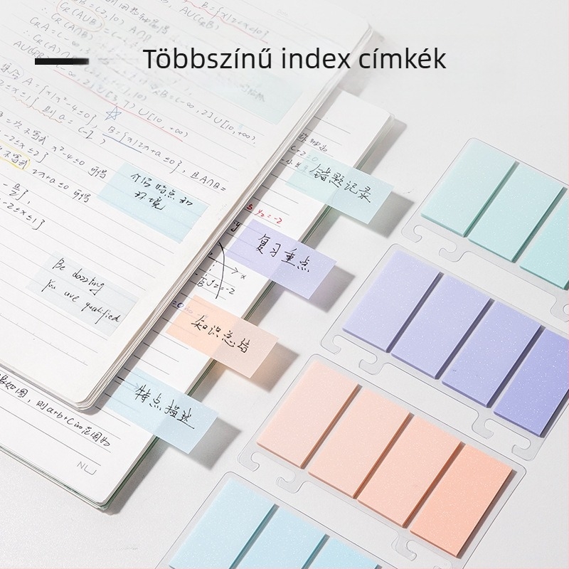 Deli BT470 Gradiensek jelölő címkék, 25 mm × 51 mm, 4 × 25 lap, filmtípusú írható, kevert színek