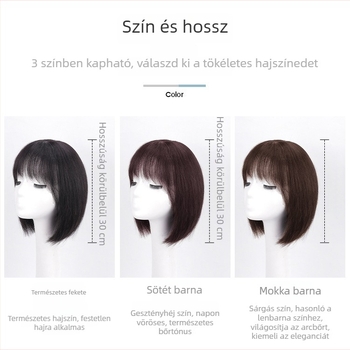 100% ember hajból készült paróka, rövid egyenes bob fazon nőknek, teljes fejfedő, kulcscsontig érő hossz