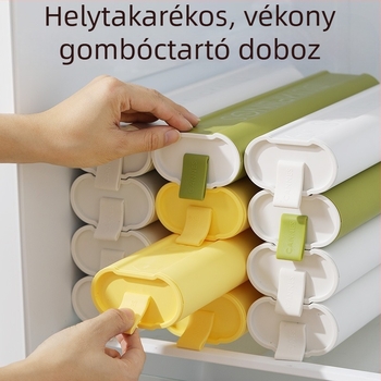 Six Little Foxes Gombóc-Doboz — műanyag, hordozható tároláshoz, egyszerű és új kialakítás