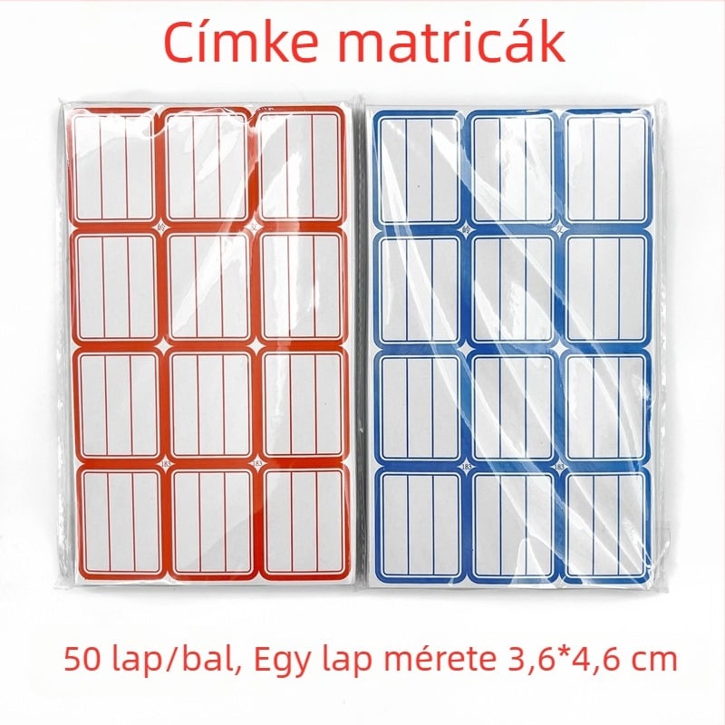 Önragasztó üres névjegy címke papír, kézzel írt jegyzetekhez és termékcímkézéshez, kis modell, testreszabás nélkül
